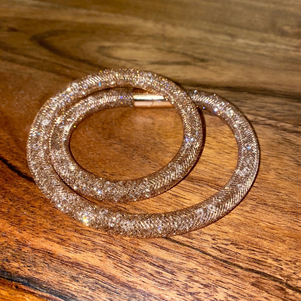 Swarovski Filled Rose Gold Stardust Wrap Bracelet